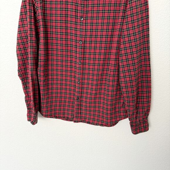[Denim & Supply Ralph Lauren] Red Plaid Flannel Button Down Shirt Size Medium M - Picture 5 of 10